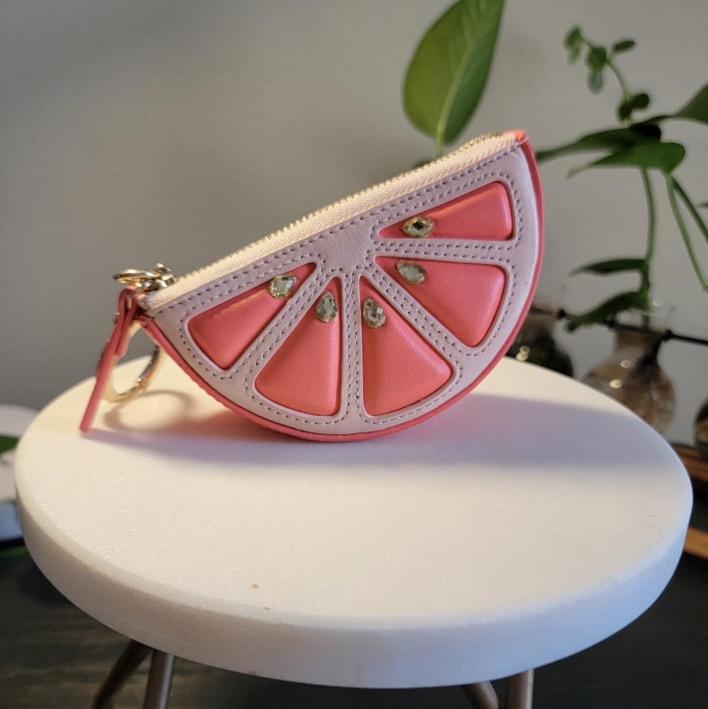 Kate Spade Tini Grapefruit Slice Coin Purse - Pink Moon Multi